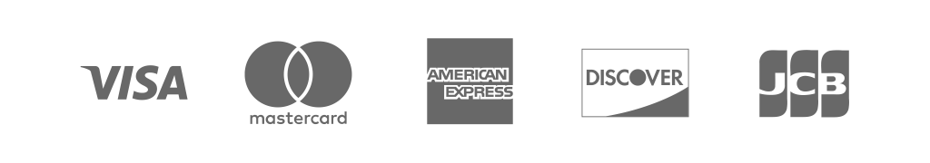 we accept all major credit cards